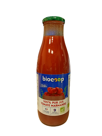 100% Pur jus Tomate Marmande 75cl 100% Pur jus Tomate Marmande 75cl